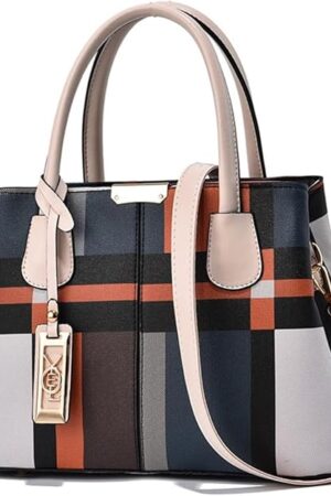 FLYMANN Women Handbag with Top Handle | Crossbody Satchel sling bag with adjustable Strap | Classic design ladies bag for daily use