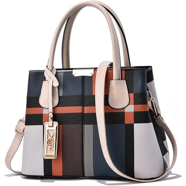 FLYMANN Women Handbag with Top Handle | Crossbody Satchel sling bag with adjustable Strap | Classic design ladies bag for daily use
