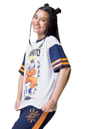 Bewakoof Official Naruto Merchandise Women's 100% Cotton Graphic Print Oversized Fit Round Neck T-Shirt