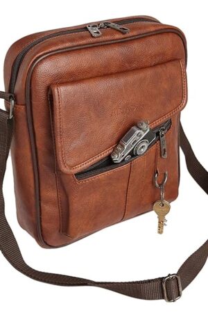 FUR JADEN Sling Cross Body Travel Office Business Messenger one Side Shoulder Bag Unisex
